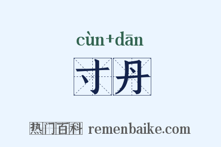寸丹是什么意思的图片